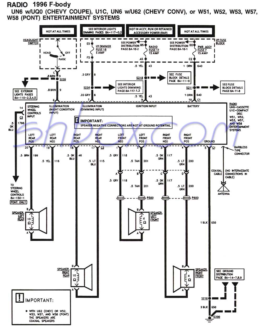 Factory Subwoofer Wiring Diagram 2013 Camaro from shbox.com